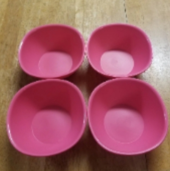 Tupperware 4 x Legacy Soup or Cereal Serving 1.75C bowls New - Pretty Pink Punch - Picture 10 of 16